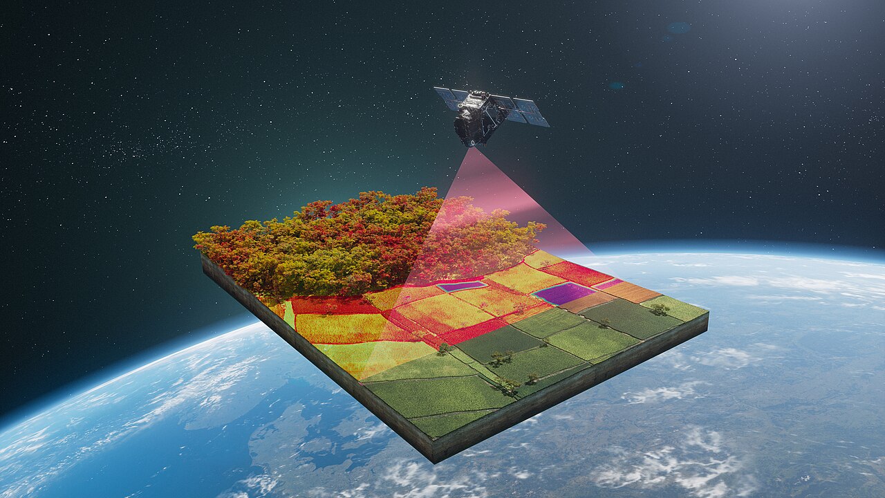 Prikaz satelita FLEX koji meri fluorescenciju biljaka