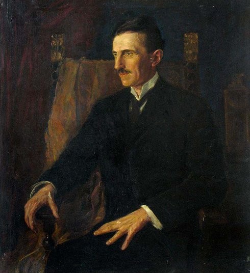 Portret Nikole Tesle.