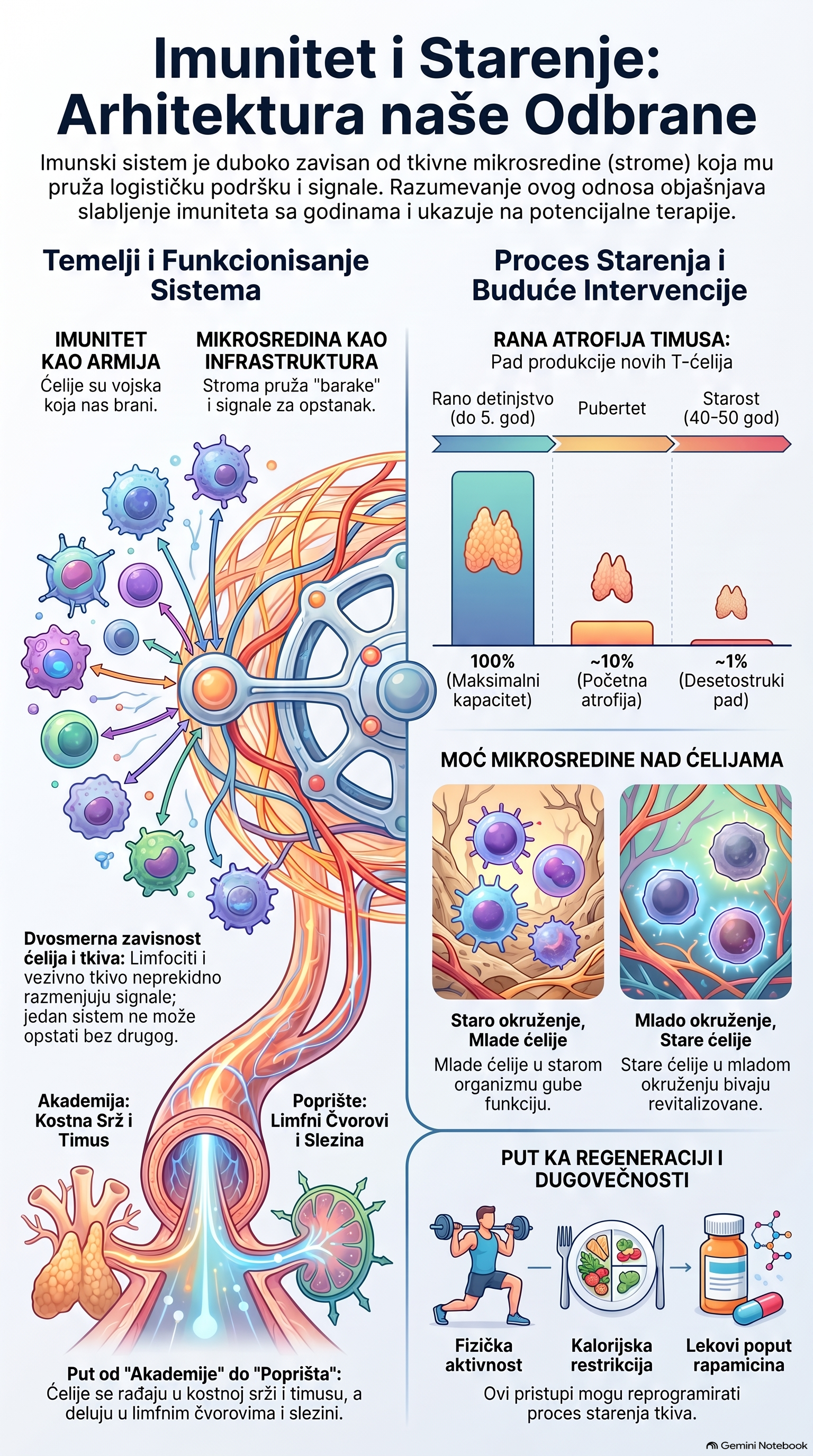 Imunitet i starenje: arhitektura naše odbrane