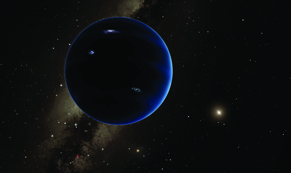 Umetnička predstava hipotetičke Devete planete, ne fotografija.