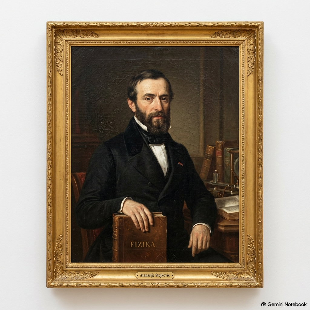 Savremena umetnička predstava Atanasija Stojkovića; ne predstavlja autentičan portret.