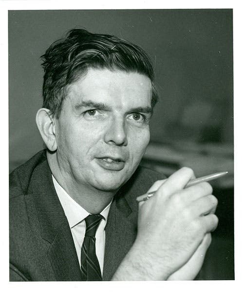 Robert Diki (1916–1997), teorijski fizičar sa Prinstona koji je prepoznao zračenje Penzijasa i Vilsona kao prastari eho Velikog praska. Slika iz dostavljenog dokumenta.