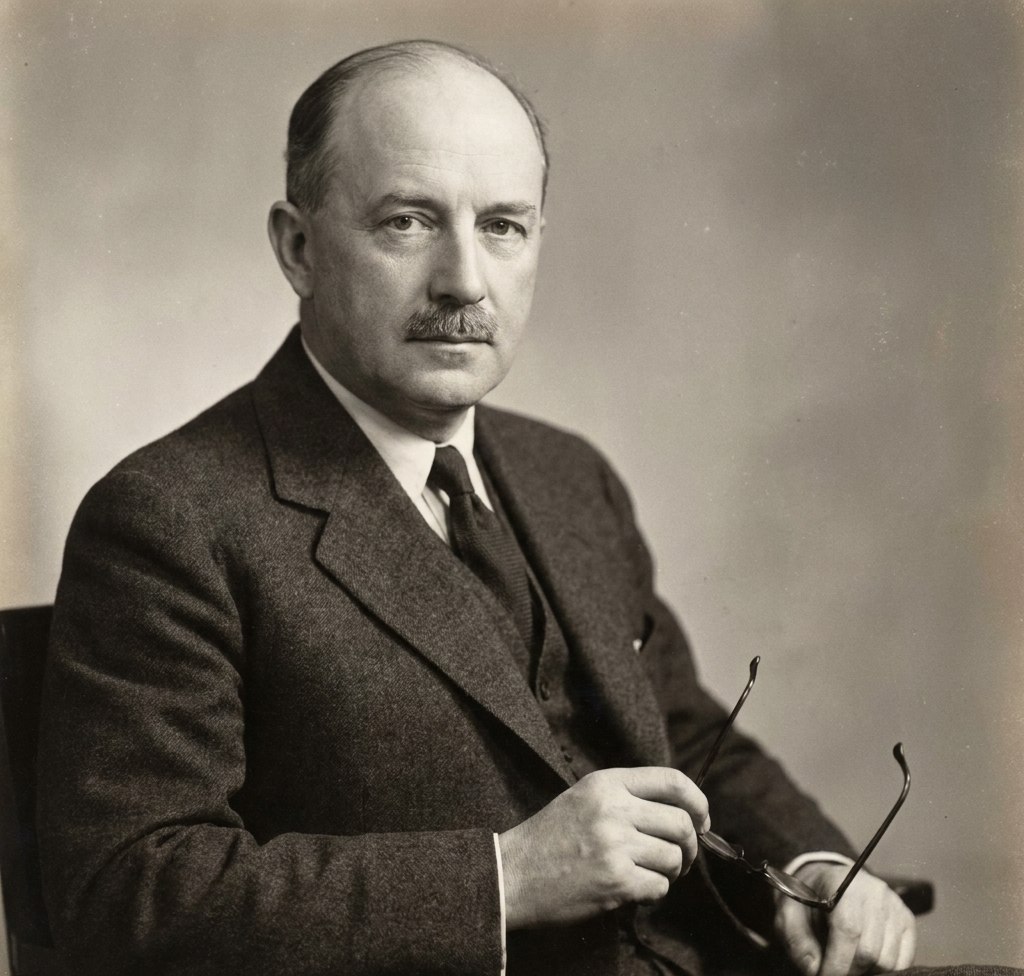 Vojislav V. Mišković (1892–1976), dugogodišnji direktor Beogradske opservatorije i utemeljivač modernih astronomskih posmatranja kod nas. Stilizovana ilustracija iz dostavljenog dokumenta; nije potvrđena istorijska fotografija.